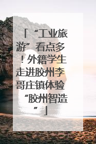 “工业旅游”看点多！外籍学生走进胶州李哥庄镇体验“胶州智造”