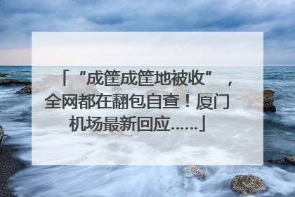 “成筐成筐地被收”，全网都在翻包自查！厦门机场最新回应……