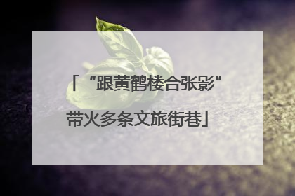 “跟黄鹤楼合张影”带火多条文旅街巷