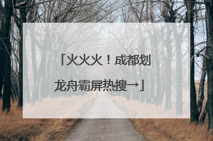 火火火！成都划龙舟霸屏热搜→