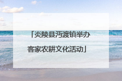 炎陵县沔渡镇举办客家农耕文化活动