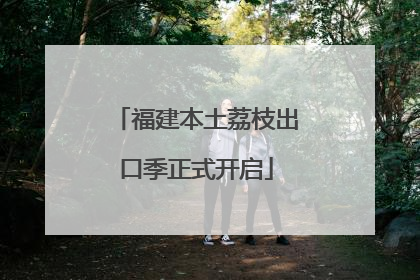 福建本土荔枝出口季正式开启