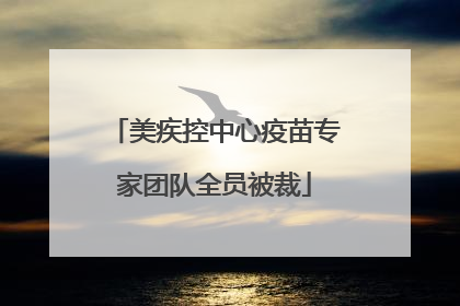 美疾控中心疫苗专家团队全员被裁
