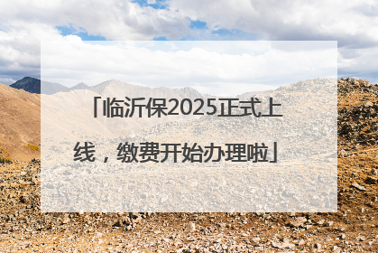 临沂保2025正式上线，缴费开始办理啦