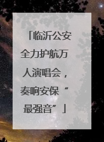 临沂公安全力护航万人演唱会，奏响安保“最强音”