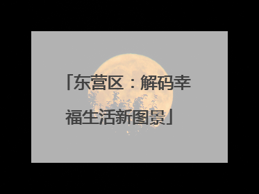 东营区：解码幸福生活新图景
