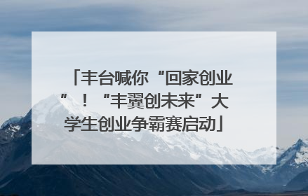 丰台喊你“回家创业”！“丰翼创未来”大学生创业争霸赛启动