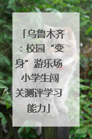 乌鲁木齐：校园“变身”游乐场 小学生闯关测评学习能力