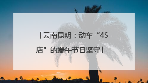 云南昆明：动车“4S店”的端午节日坚守
