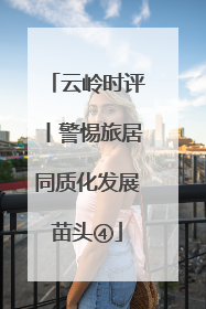 云岭时评丨警惕旅居同质化发展苗头④