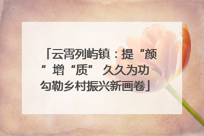 云霄列屿镇：提“颜”增“质” 久久为功勾勒乡村振兴新画卷