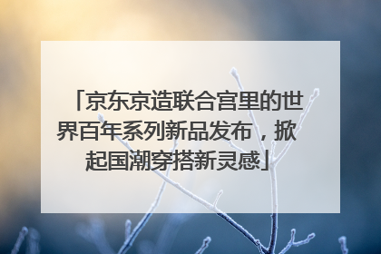 京东京造联合宫里的世界百年系列新品发布，掀起国潮穿搭新灵感