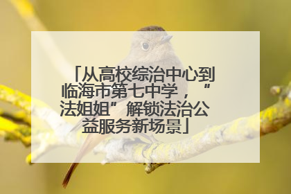 从高校综治中心到临海市第七中学，“法姐姐”解锁法治公益服务新场景