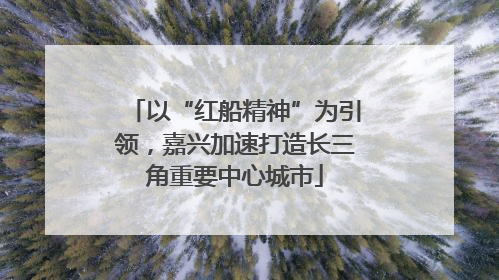 以“红船精神”为引领，嘉兴加速打造长三角重要中心城市