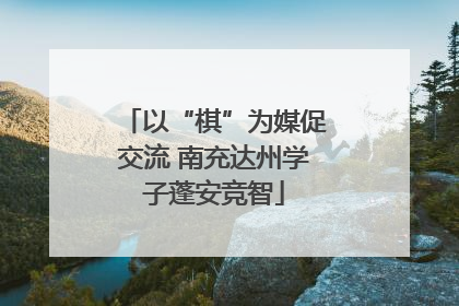 以“棋”为媒促交流 南充达州学子蓬安竞智