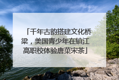 千年古韵搭建文化桥梁，美国青少年在镇江高职校体验唐菓宋茶