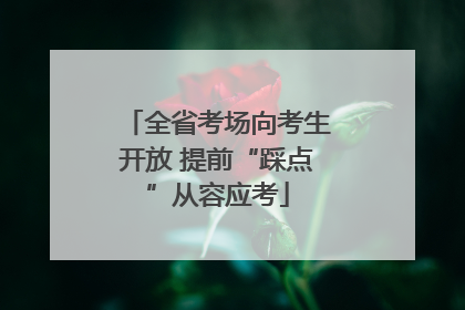 全省考场向考生开放 提前“踩点”从容应考