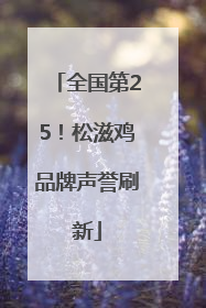 全国第25！松滋鸡品牌声誉刷新