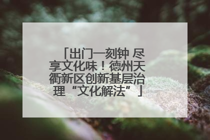 出门一刻钟 尽享文化味！德州天衢新区创新基层治理“文化解法”