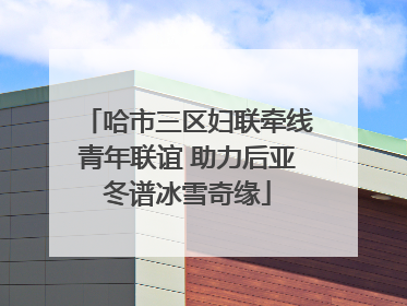 哈市三区妇联牵线青年联谊 助力后亚冬谱冰雪奇缘