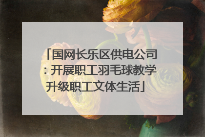 国网长乐区供电公司：开展职工羽毛球教学升级职工文体生活