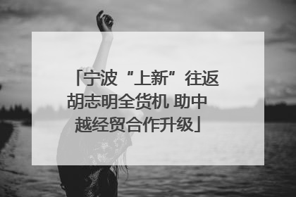 宁波“上新”往返胡志明全货机 助中越经贸合作升级