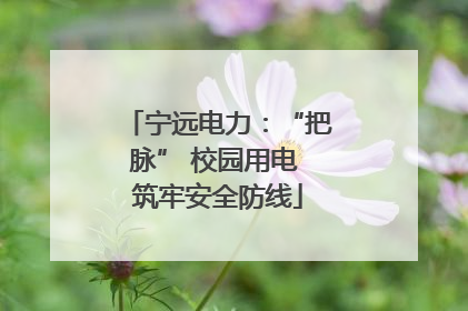 宁远电力：“把脉” 校园用电 筑牢安全防线