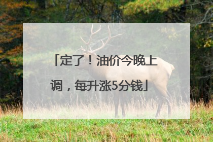 定了！油价今晚上调，每升涨5分钱