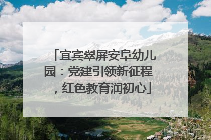 宜宾翠屏安阜幼儿园：党建引领新征程，红色教育润初心