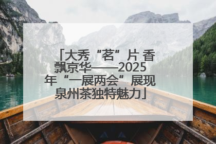 大秀“茗”片 香飘京华——2025年“一展两会”展现泉州茶独特魅力