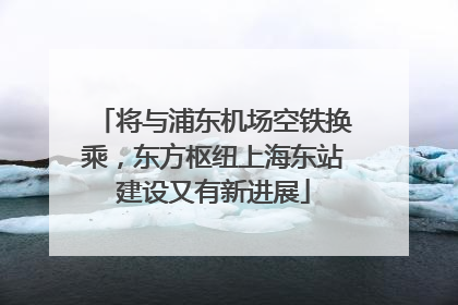 将与浦东机场空铁换乘，东方枢纽上海东站建设又有新进展
