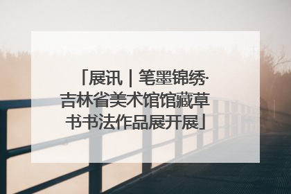 展讯｜笔墨锦绣·吉林省美术馆馆藏草书书法作品展开展