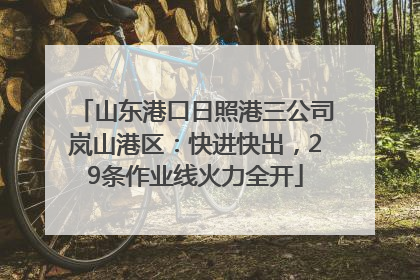 山东港口日照港三公司岚山港区：快进快出，29条作业线火力全开