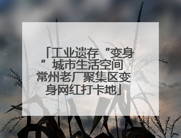 工业遗存“变身”城市生活空间 常州老厂聚集区变身网红打卡地