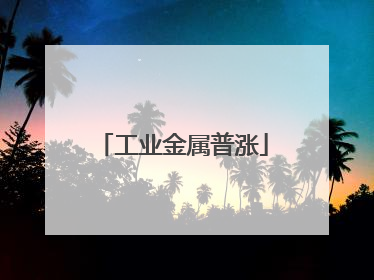 工业金属普涨