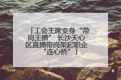 工会主席变身“带岗主播” 长沙天心区直播带岗架起职企“连心桥”
