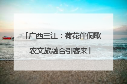 广西三江：荷花伴侗歌 农文旅融合引客来