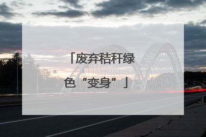 废弃秸秆绿色“变身”