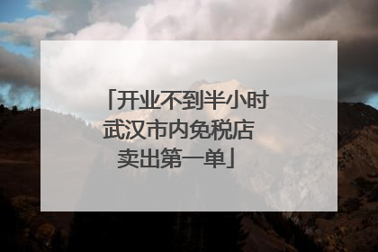 开业不到半小时 武汉市内免税店卖出第一单
