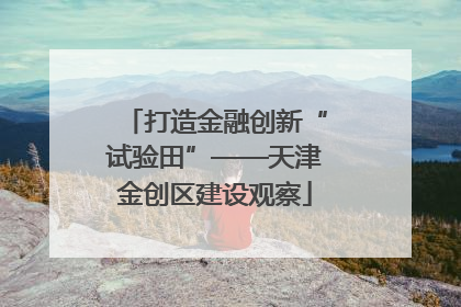 打造金融创新“试验田”——天津金创区建设观察