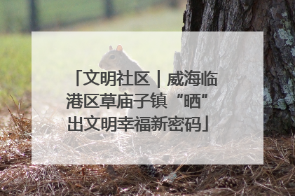 文明社区｜威海临港区草庙子镇“晒”出文明幸福新密码
