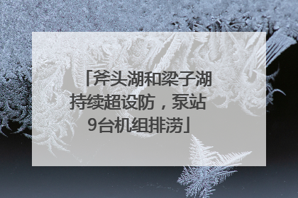斧头湖和梁子湖持续超设防，泵站9台机组排涝