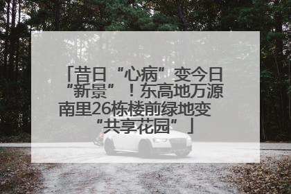 昔日“心病”变今日“新景”！东高地万源南里26栋楼前绿地变“共享花园”