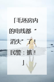毛坯房内的电线都“消失”了！民警：抓！
