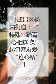 武昌区杨园街道：“特殊”踏青心相连 架起包容友爱“连心桥”