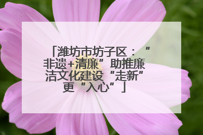 潍坊市坊子区：“非遗+清廉”助推廉洁文化建设“走新”更“入心”