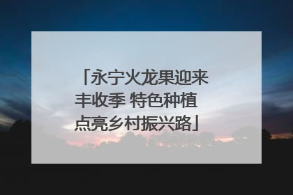 永宁火龙果迎来丰收季 特色种植点亮乡村振兴路