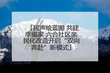 民声绘蓝图 共建幸福家 六合社区亲民化改造开启“双向奔赴”新模式