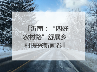 沂南：“四好农村路”舒展乡村振兴新画卷