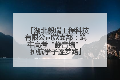 湖北毅瑞工程科技有限公司党支部：筑牢高考“静音墙” 护航学子逐梦路